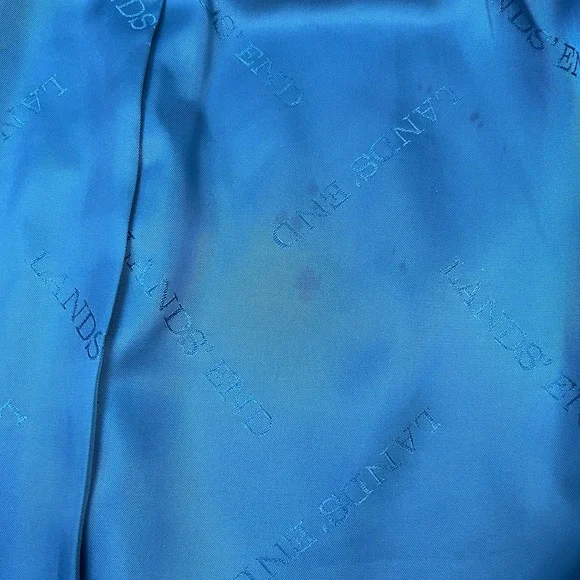 Lands' End Wool Blend Pea Coat Turquoise Women's‎ Size 14P - Picture 9 of 11